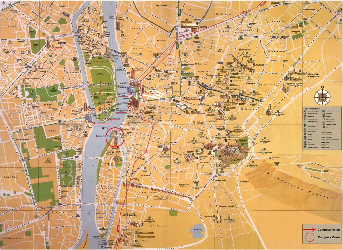 Kair - mapa miasta
